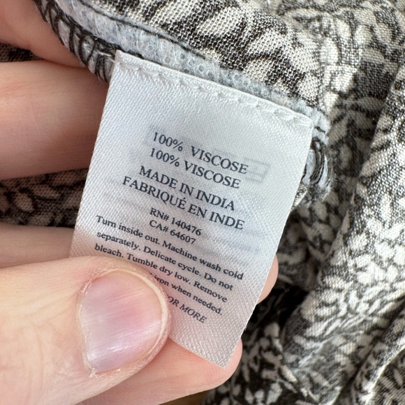 FAHERTY Montara Dress in Leaf Batik Size Large VGUC - Picture 8 of 8